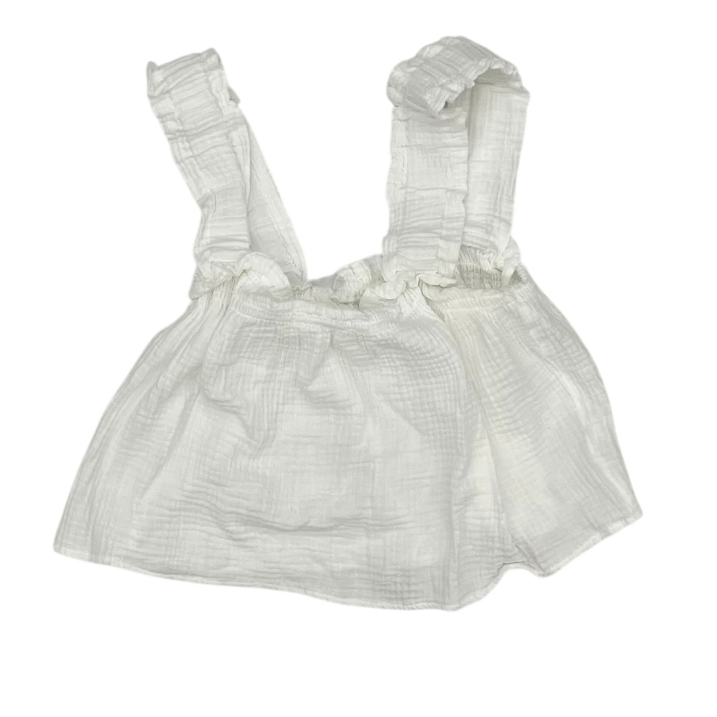 Top Sleeveless By Clothes Mentor In White, Size:M