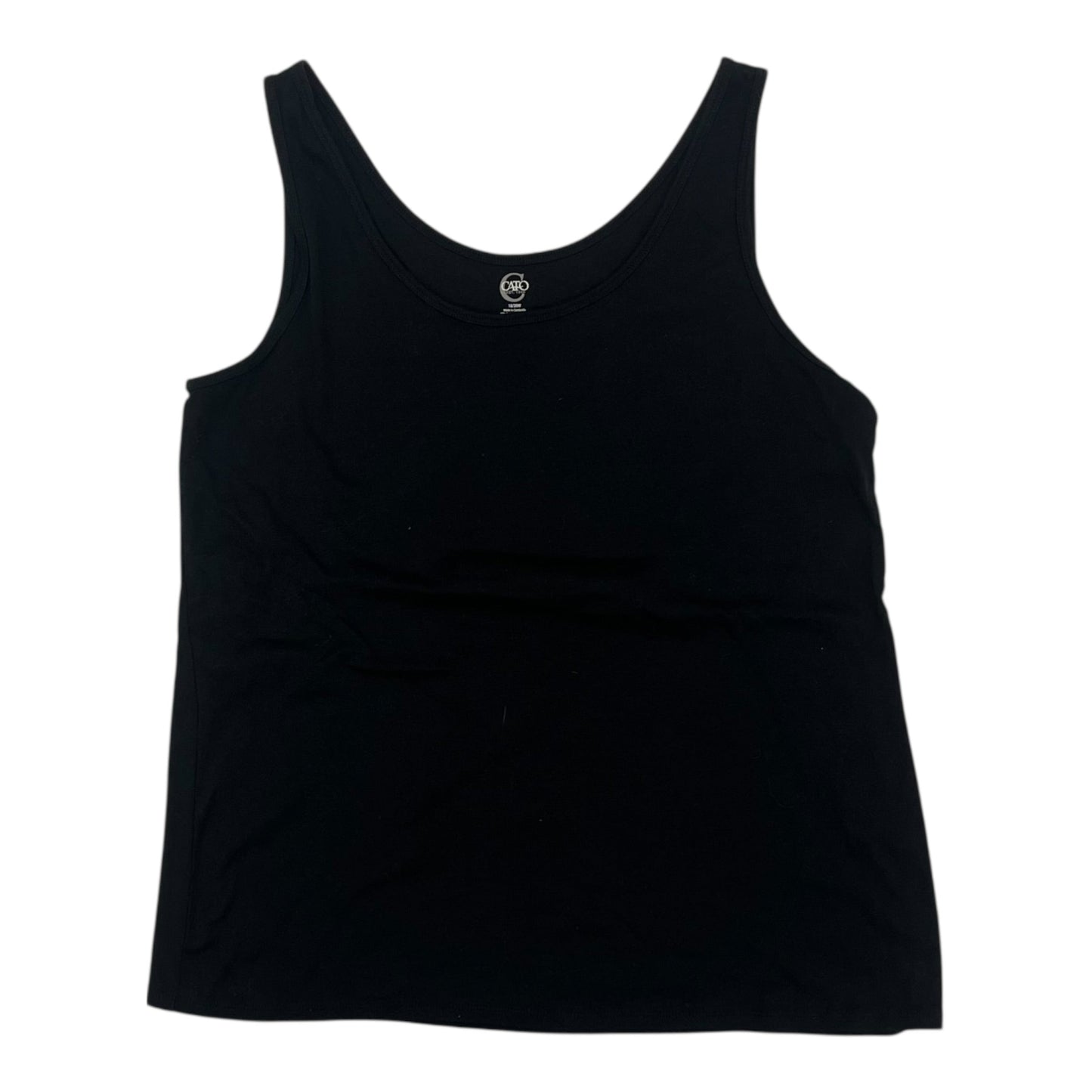 Tank Top By Cato In Black, Size:1X
