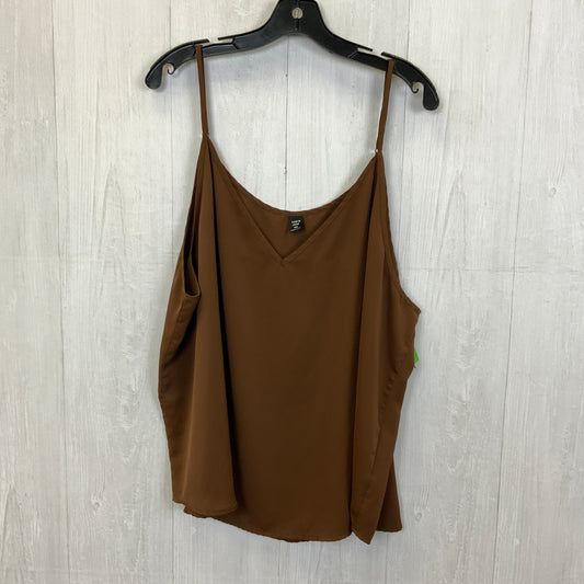 Tank Top By Shein In Brown, Size:4X