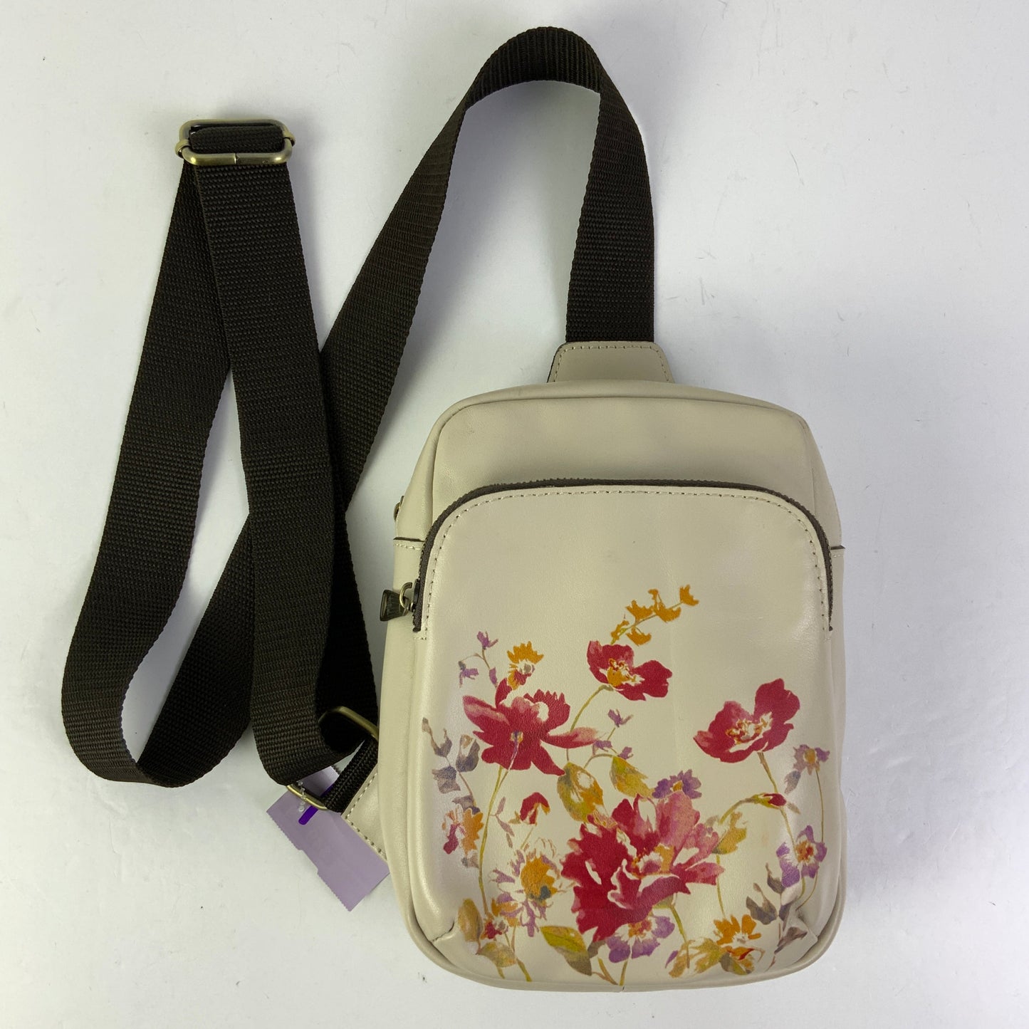Crossbody Designer By Patricia Nash In Cream, Size:Small