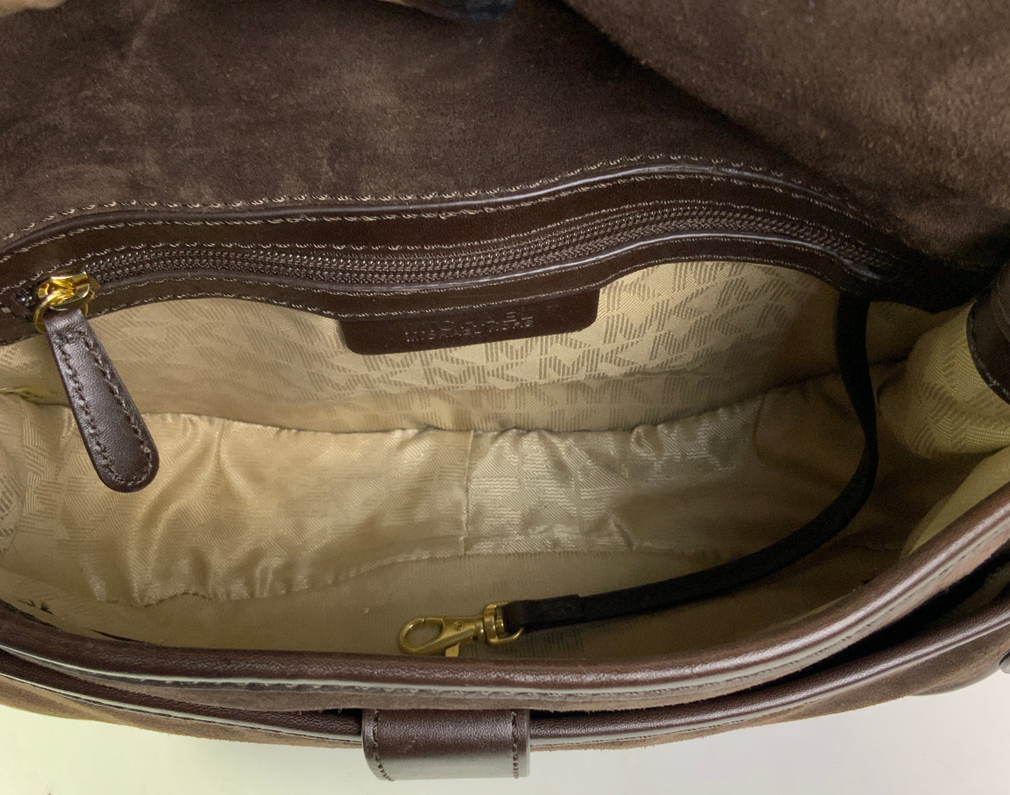 Crossbody Designer By Michael Kors In Brown, Size:Medium