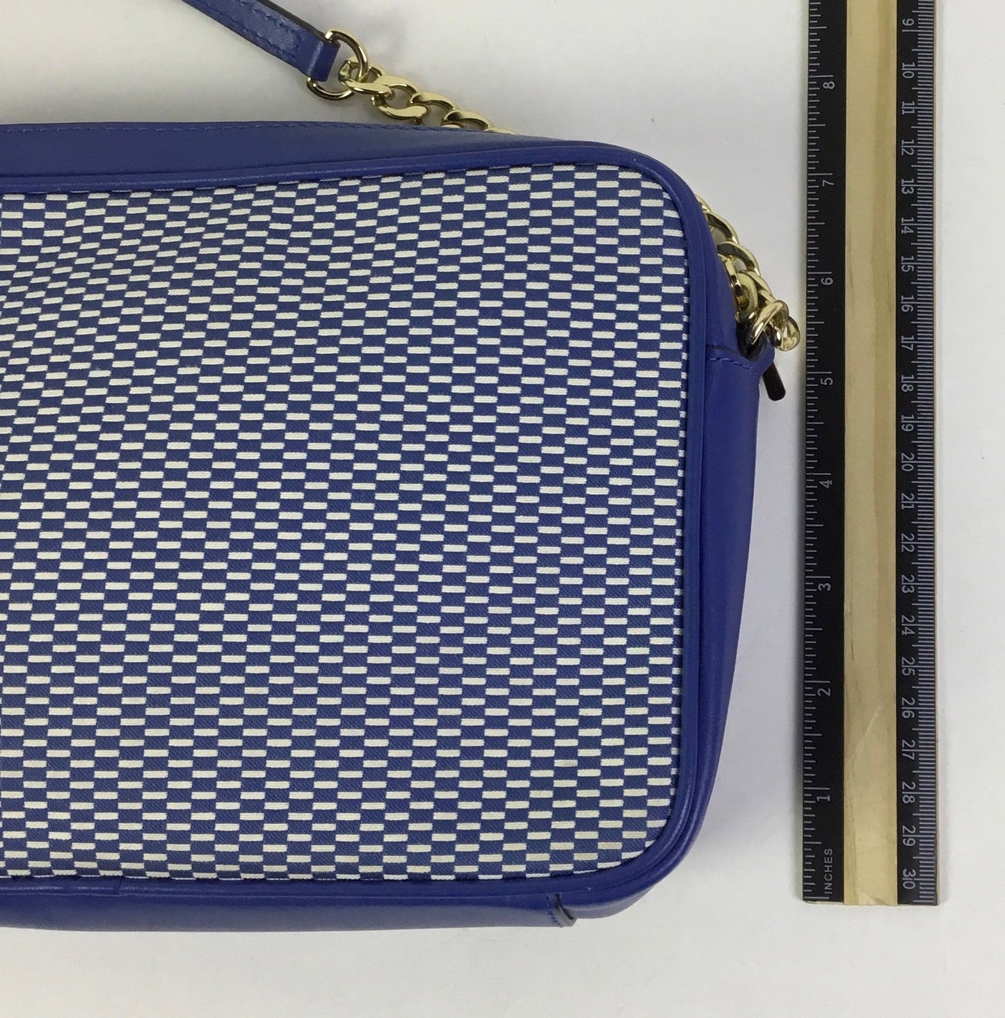Crossbody Designer By Michael Kors In Blue, Size:Small