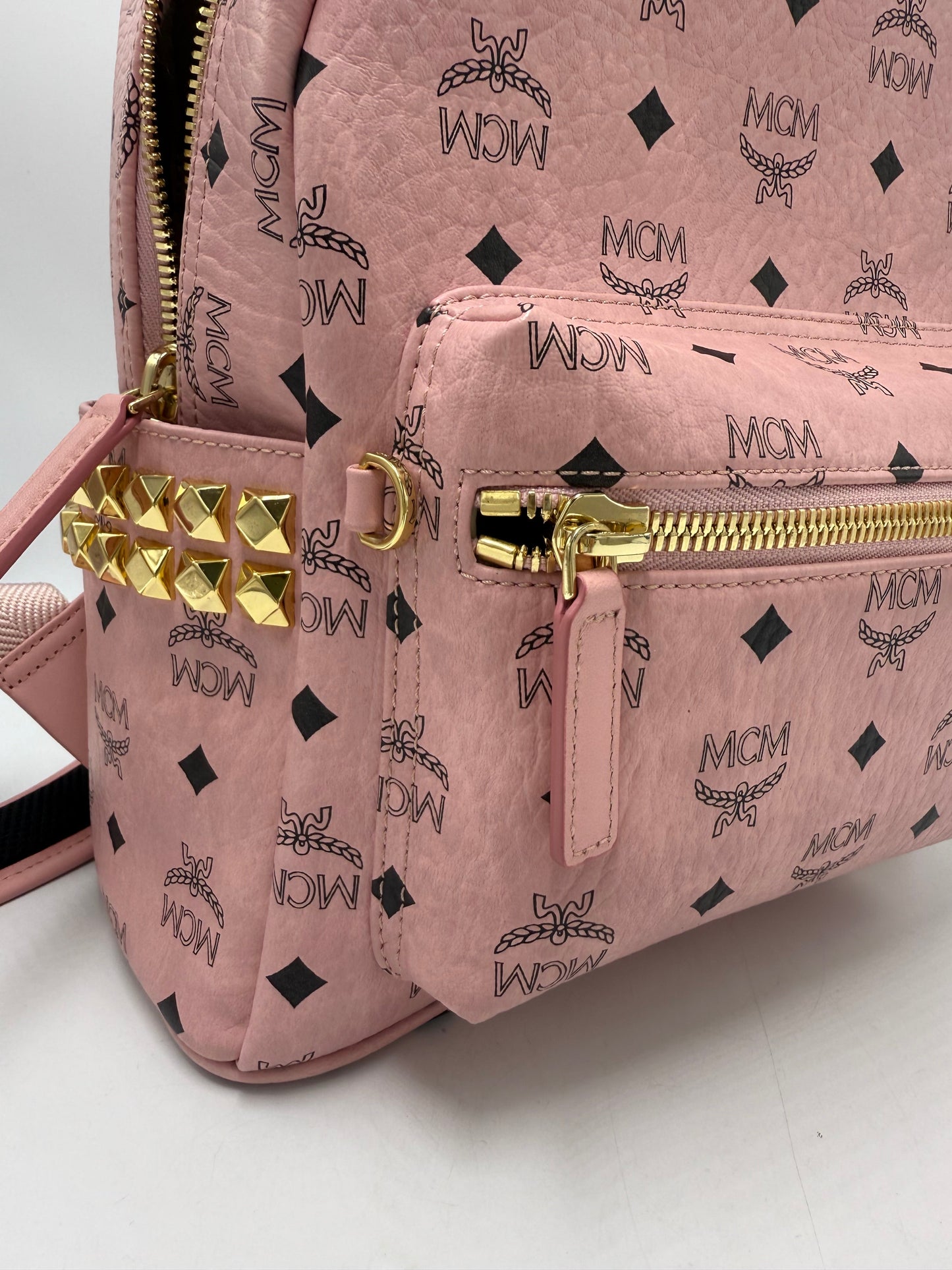 MCM Visetos Stark Side Studs Luxury Handbag / Backpack