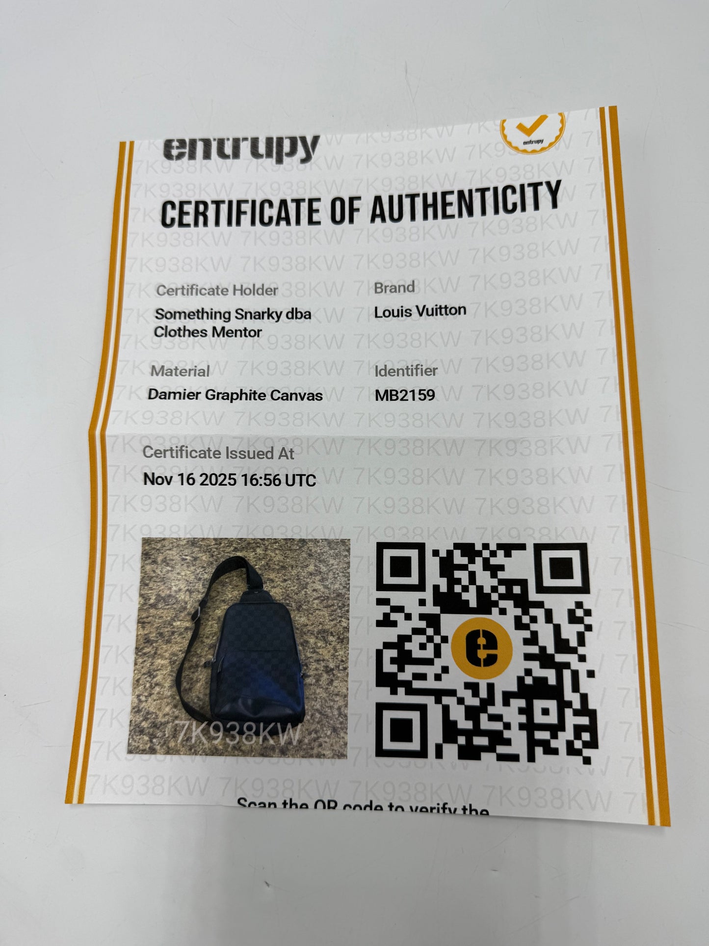 Louis Vuitton Avenue Slingback Luxury Designer Unisex Backpack