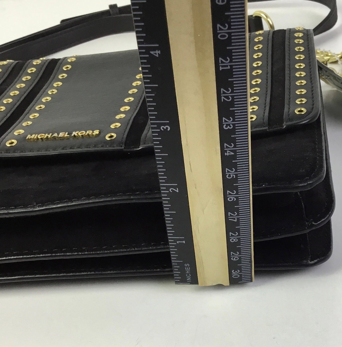 Crossbody Designer By Michael Kors In Black, Size:Medium