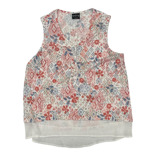 Blouse Sleeveless By Cmf In Multi, Size:Xl