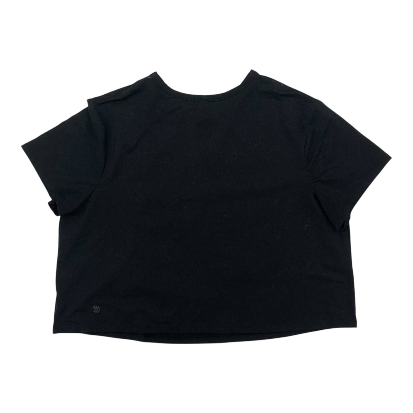 Athletic Top Ss By All In Motion In Black, Size:Xxl