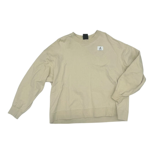 Sweatshirt Luxury Designer By Jordan In Tan, Size:M