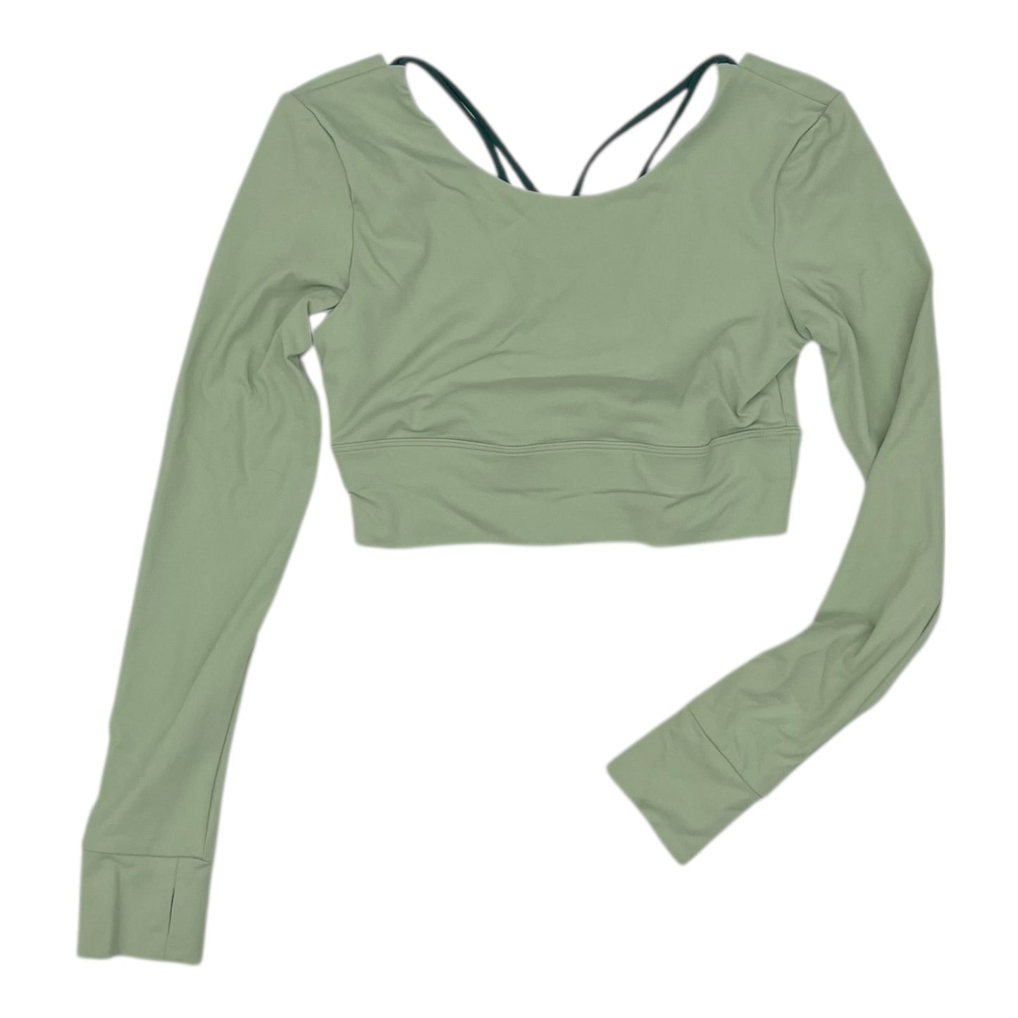 Athletic Top Ls Crewneck By Halara In Green, Size:M