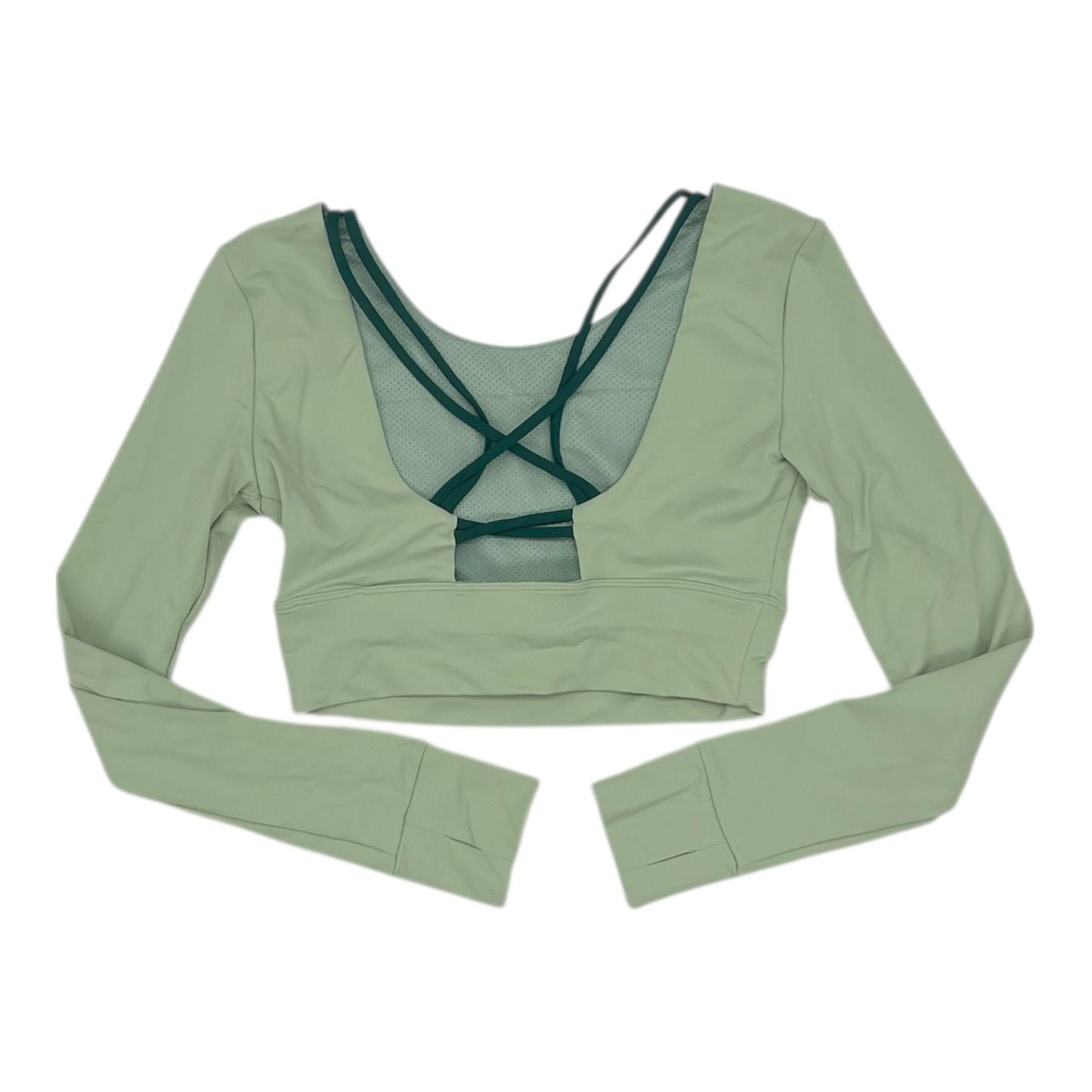 Athletic Top Ls Crewneck By Halara In Green, Size:M