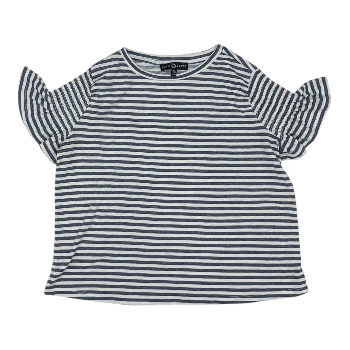 Top Ss By Fred David In Blue & White, Size:Xl