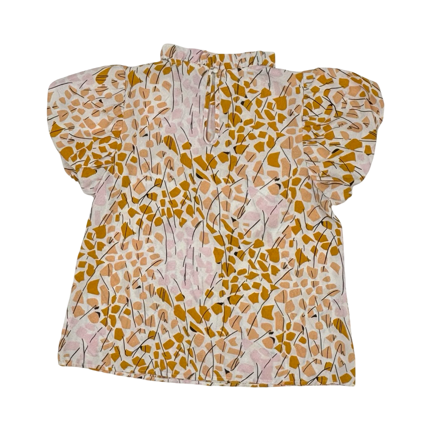 Blouse Ss By Thml In Pink & Yellow, Size:S