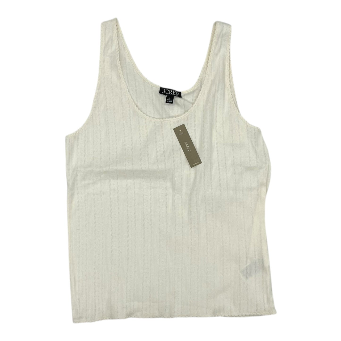 Tank Top By J. Crew In Cream, Size:Xl