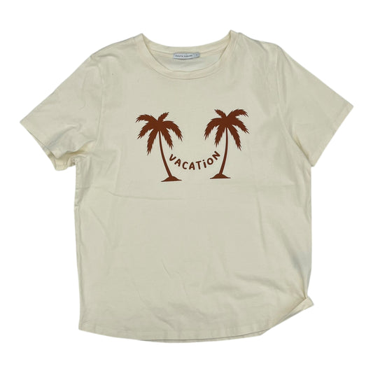 Top Ss By Clothes Mentor In Cream, Size:L