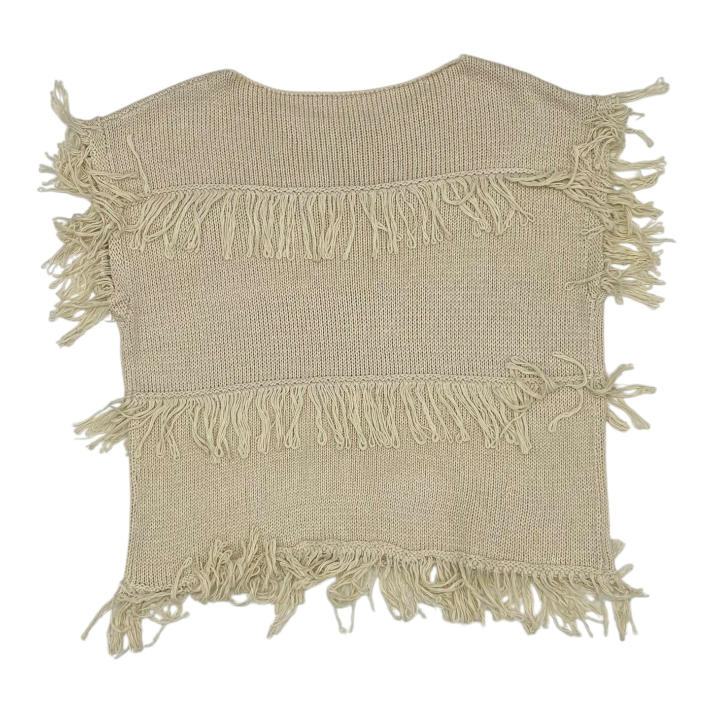 Vest Sweater By Cme In Tan, Size:L