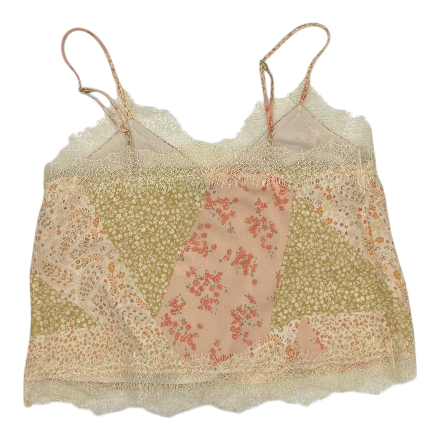 Skirt Set 2Pc By Loft In Pink & Tan, Size:L