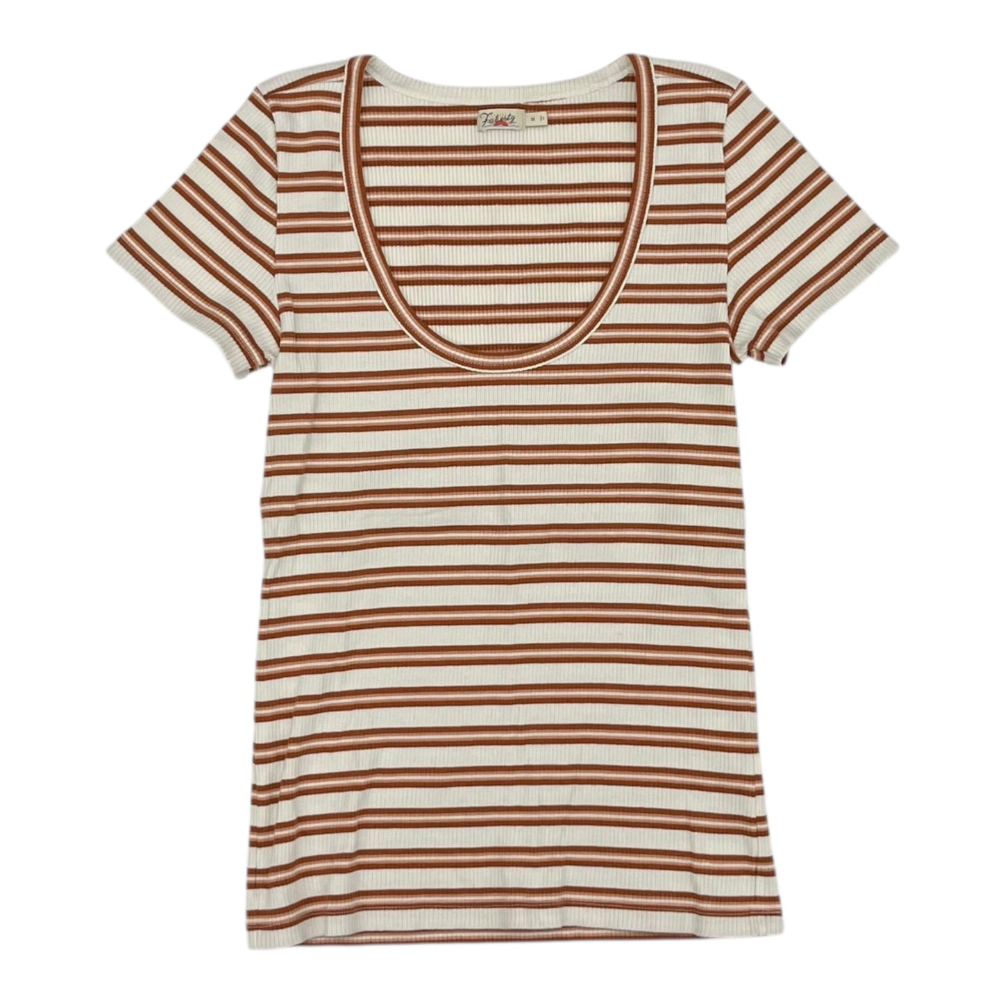 Top Ss By Faherty In Brown & Cream, Size:M