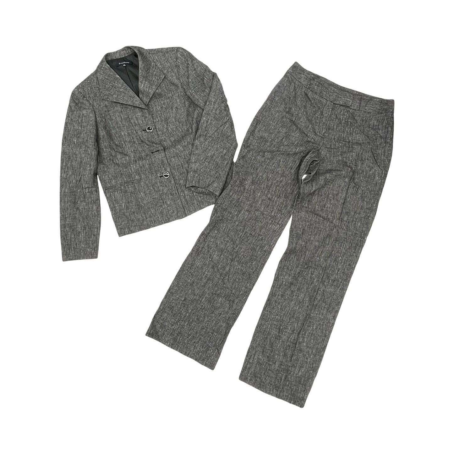 Pants Suit 2Pc By Evan-Picone In Grey, Size:M
