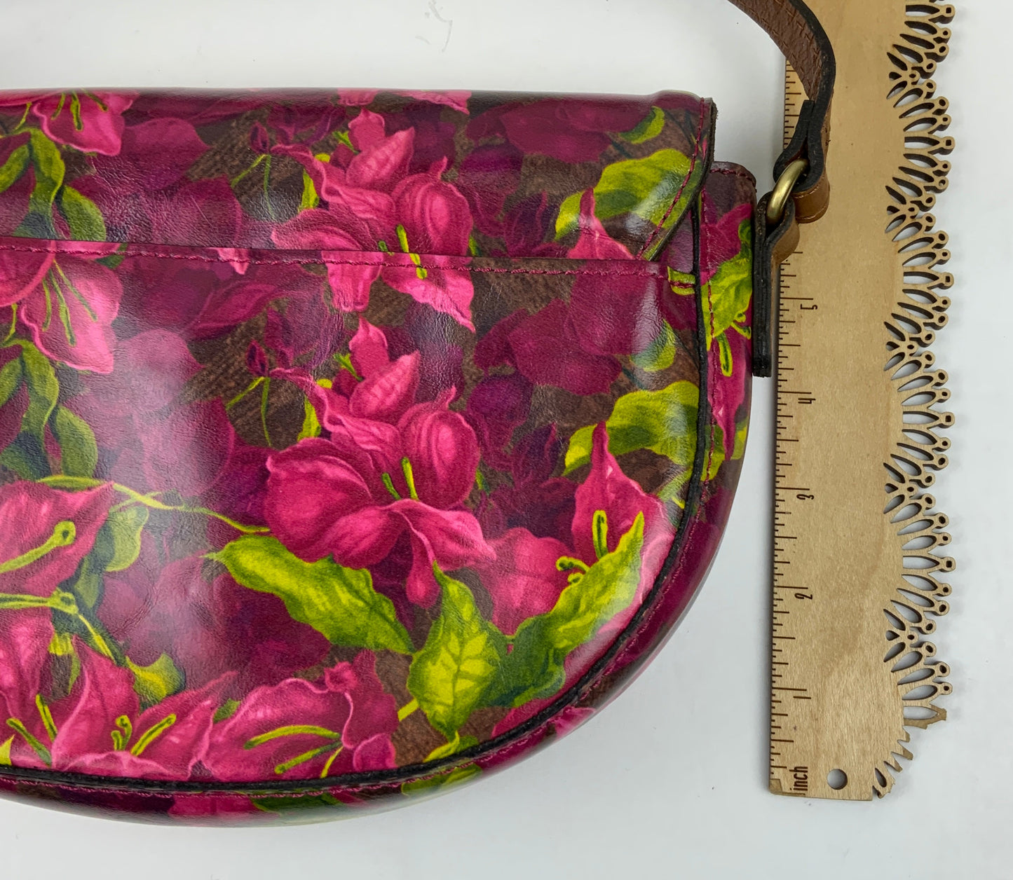 Crossbody Designer By Patricia Nash In Pink & Purple, Size:Small