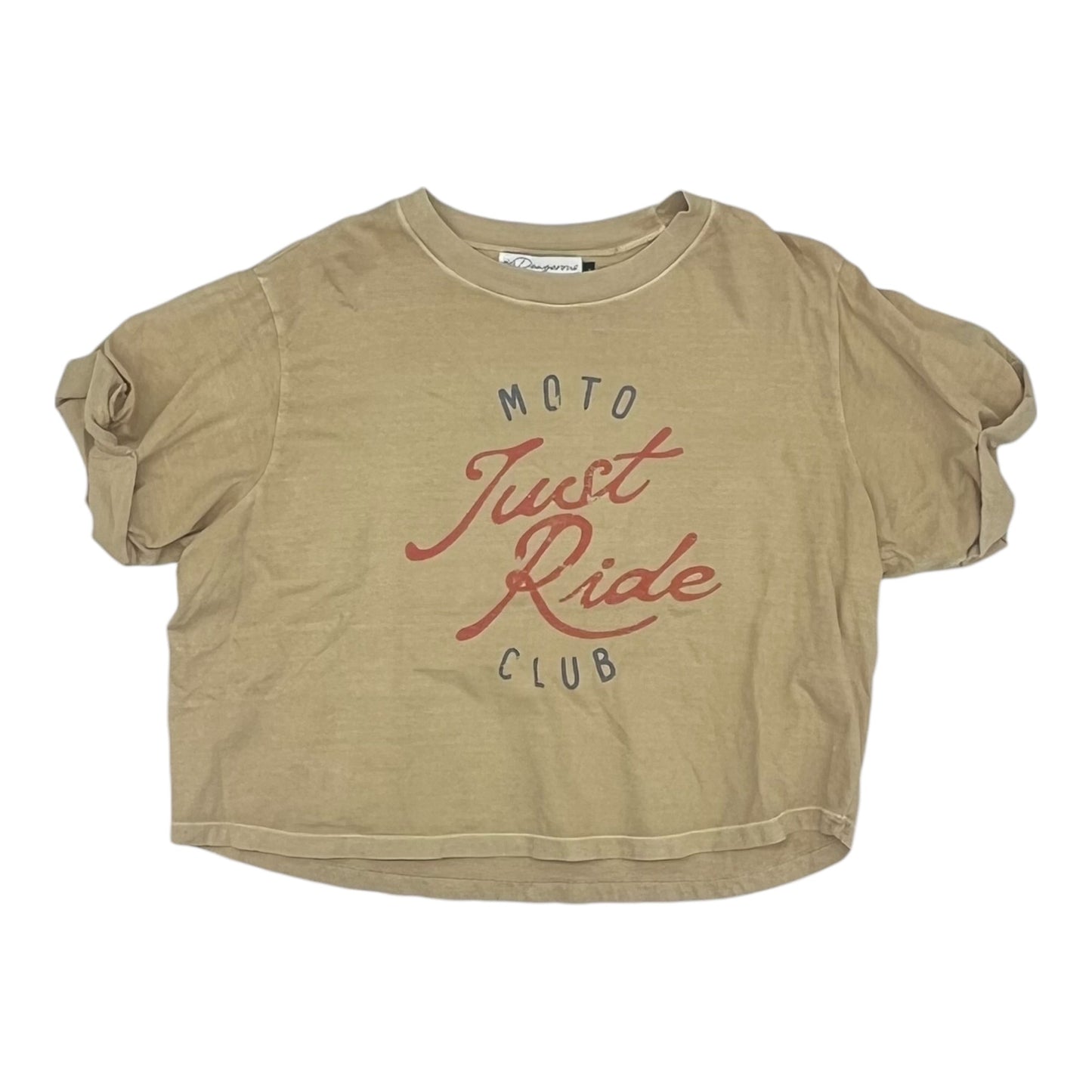 Top Ss By Girl Dangerous In Yellow, Size:L