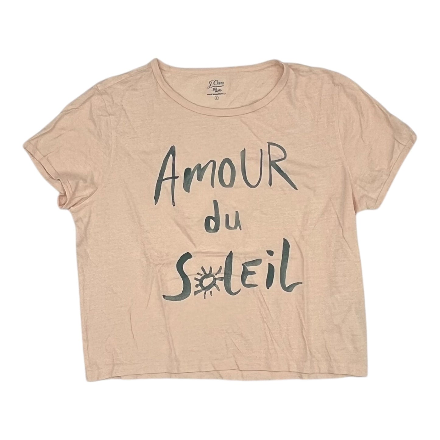 Top Ss By J. Crew In Peach, Size:L