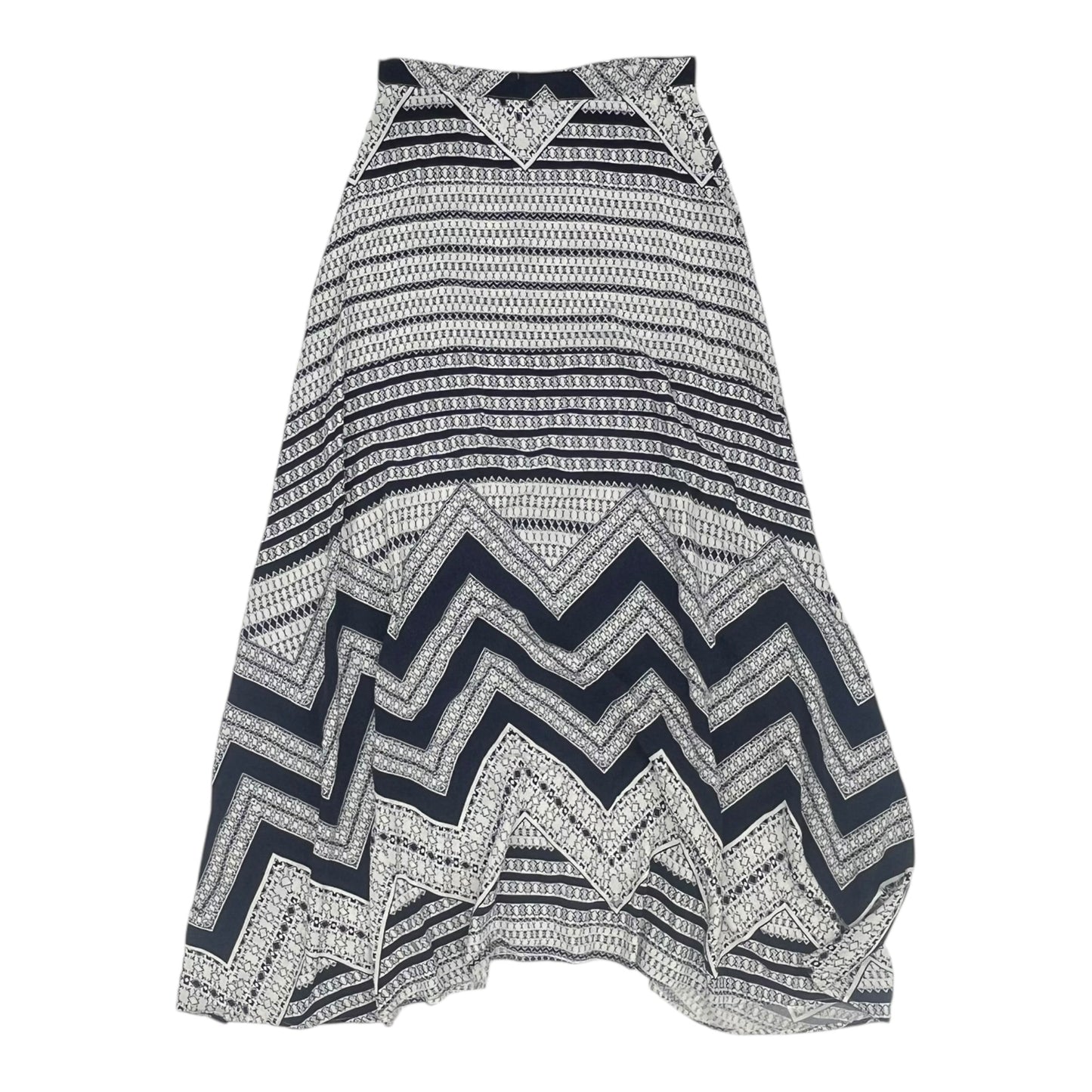 Skirt Maxi By Clothes Mentor In Blue & White, Size:S