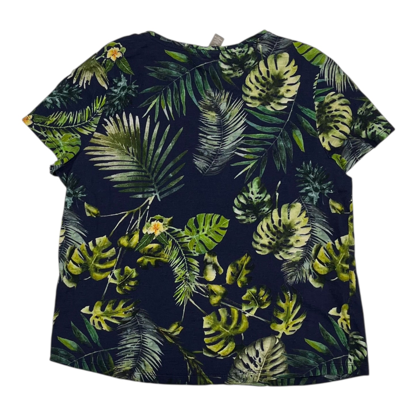 Top Ss By Chicos In Blue & Green, Size:L