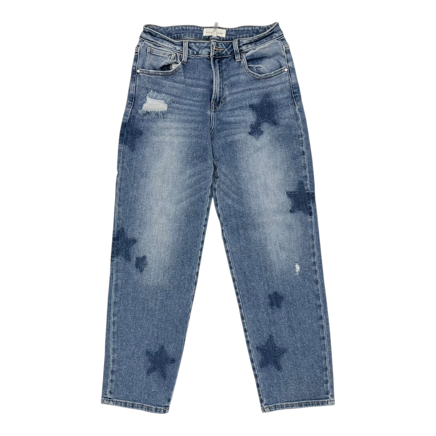 Jeans Straight By Risen In Blue Denim, Size:4