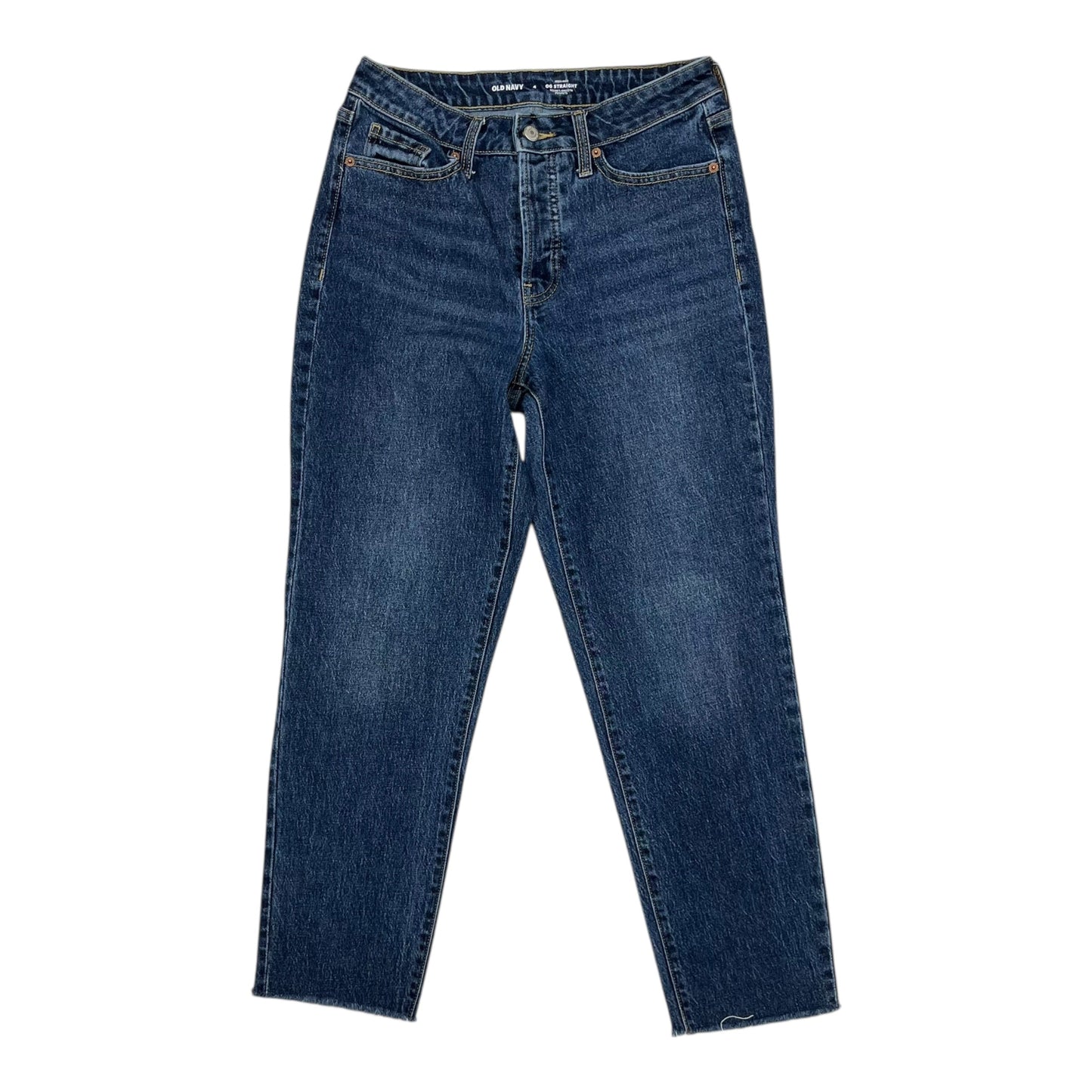 Jeans Straight By Old Navy In Blue Denim, Size:4