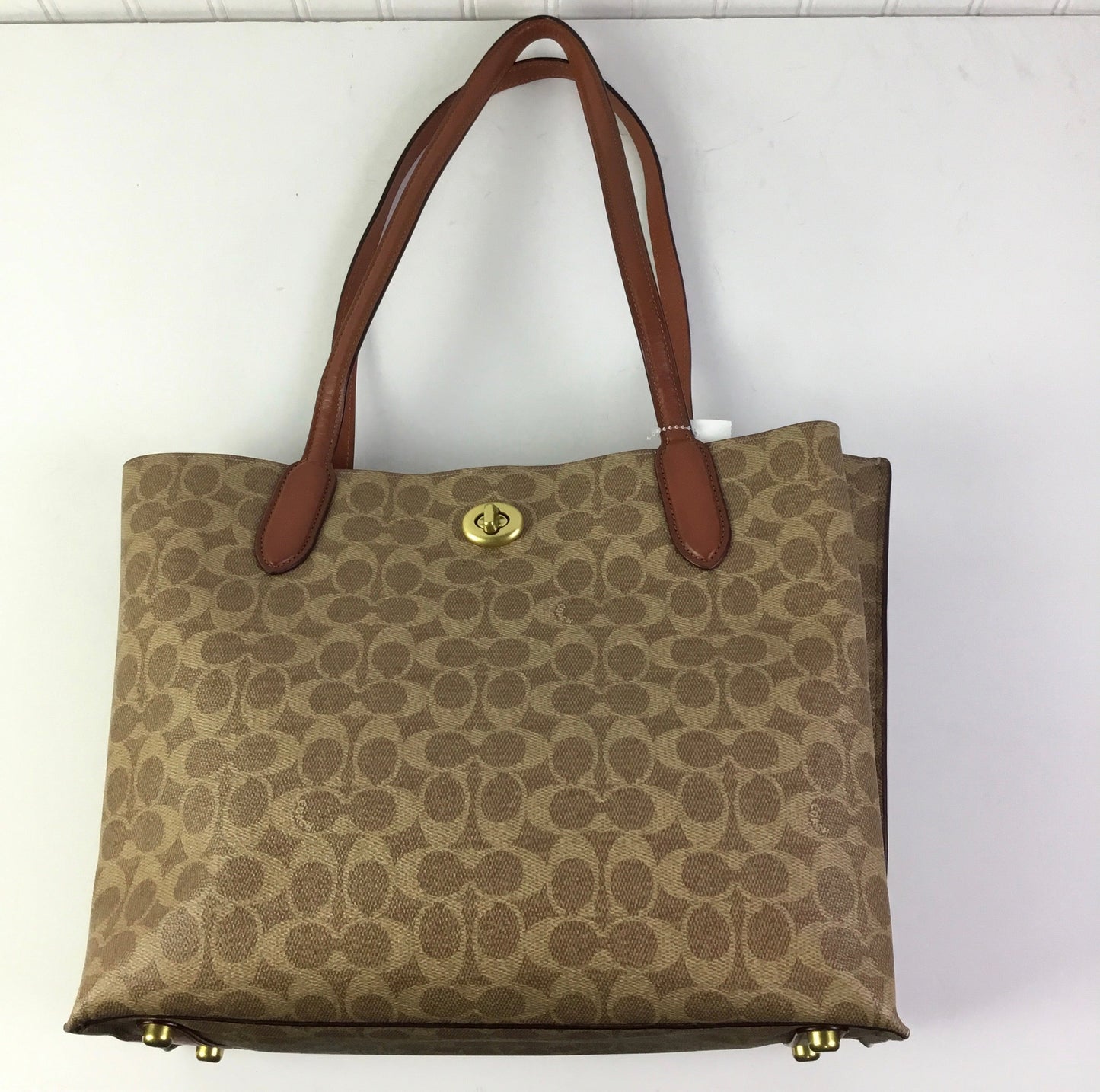 Handbag Designer By Coach In Brown, Size:Large