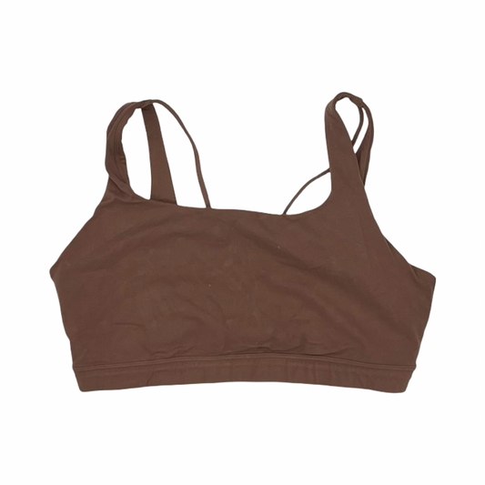 Athletic Bra By Athleta In Brown, Size:L