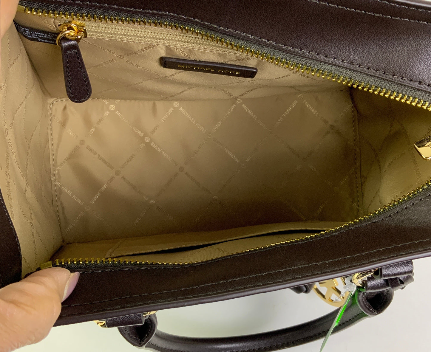 Handbag Designer By Michael Kors In Brown, Size:Medium