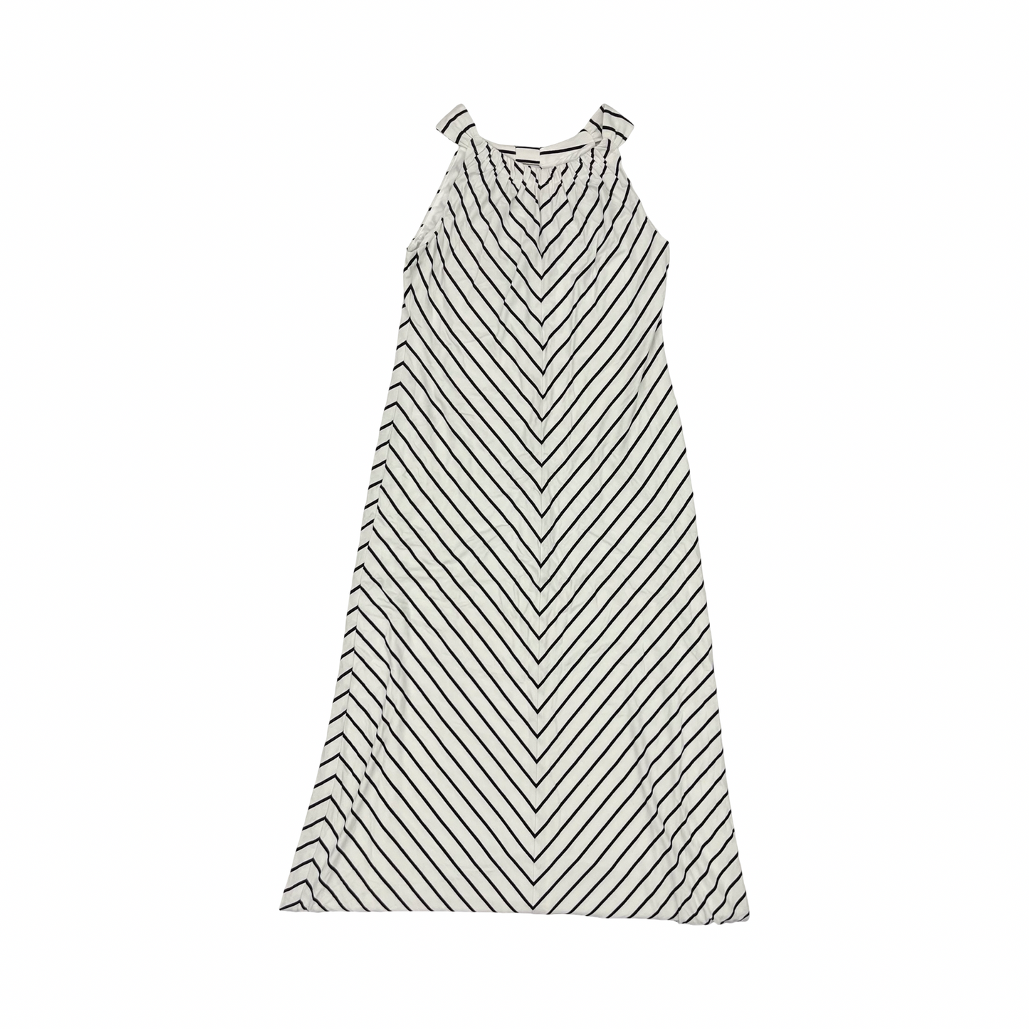 Dress Casual Maxi By Chicos In Black & White, Size:S