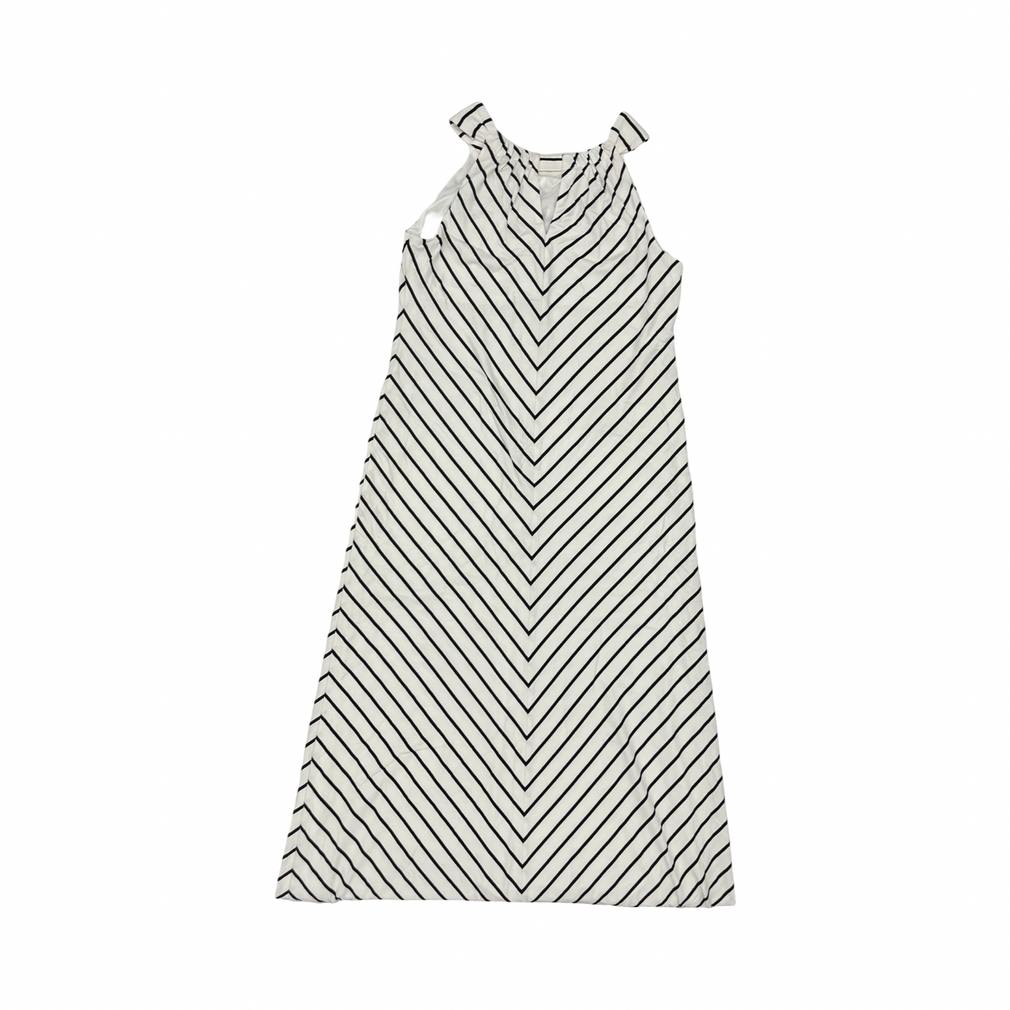 Dress Casual Maxi By Chicos In Black & White, Size:S