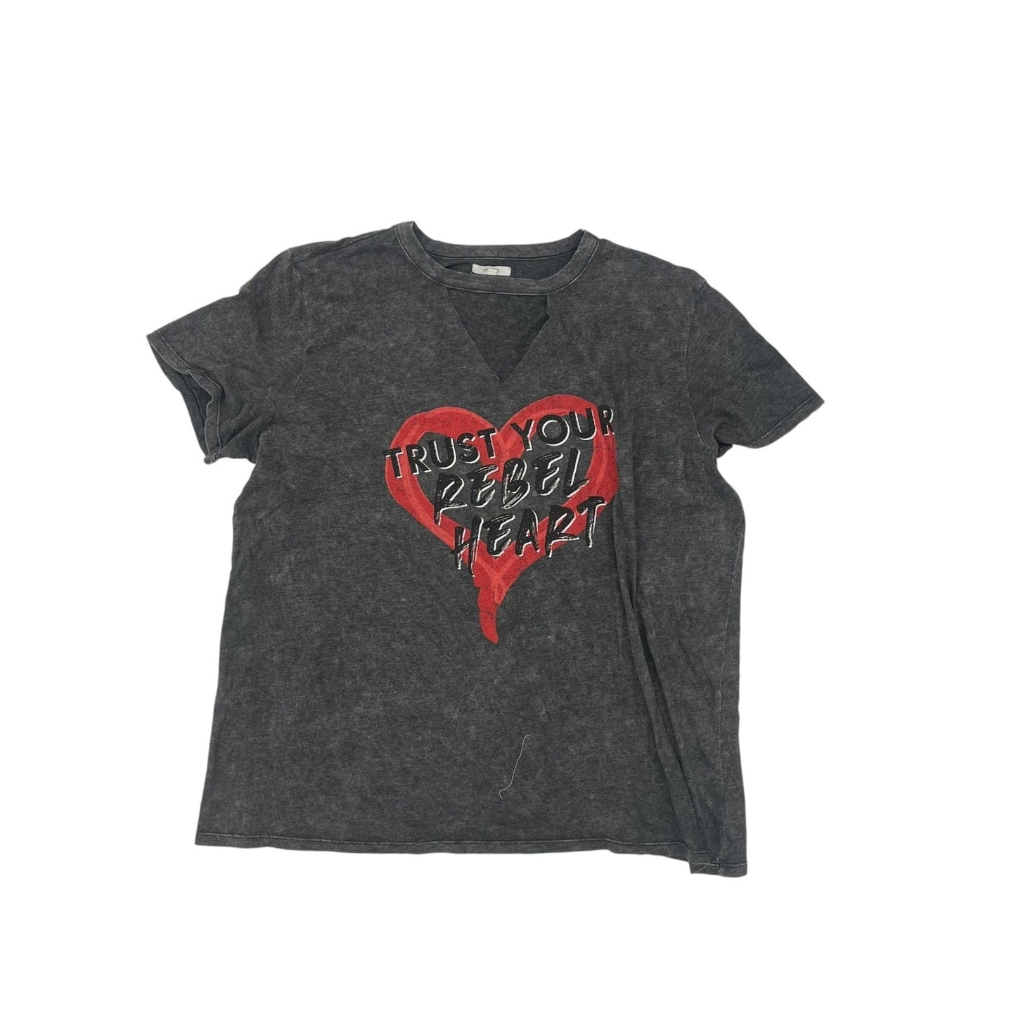 Top Ss By Maurices In Grey, Size:1X