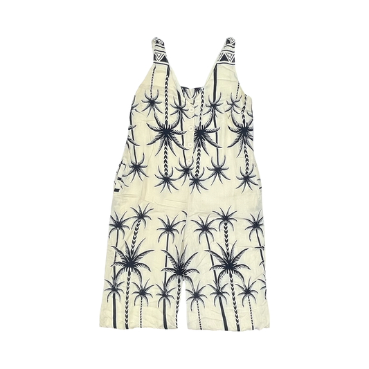 Jumpsuit By Fashion Nova In Blue & Cream, Size:1X