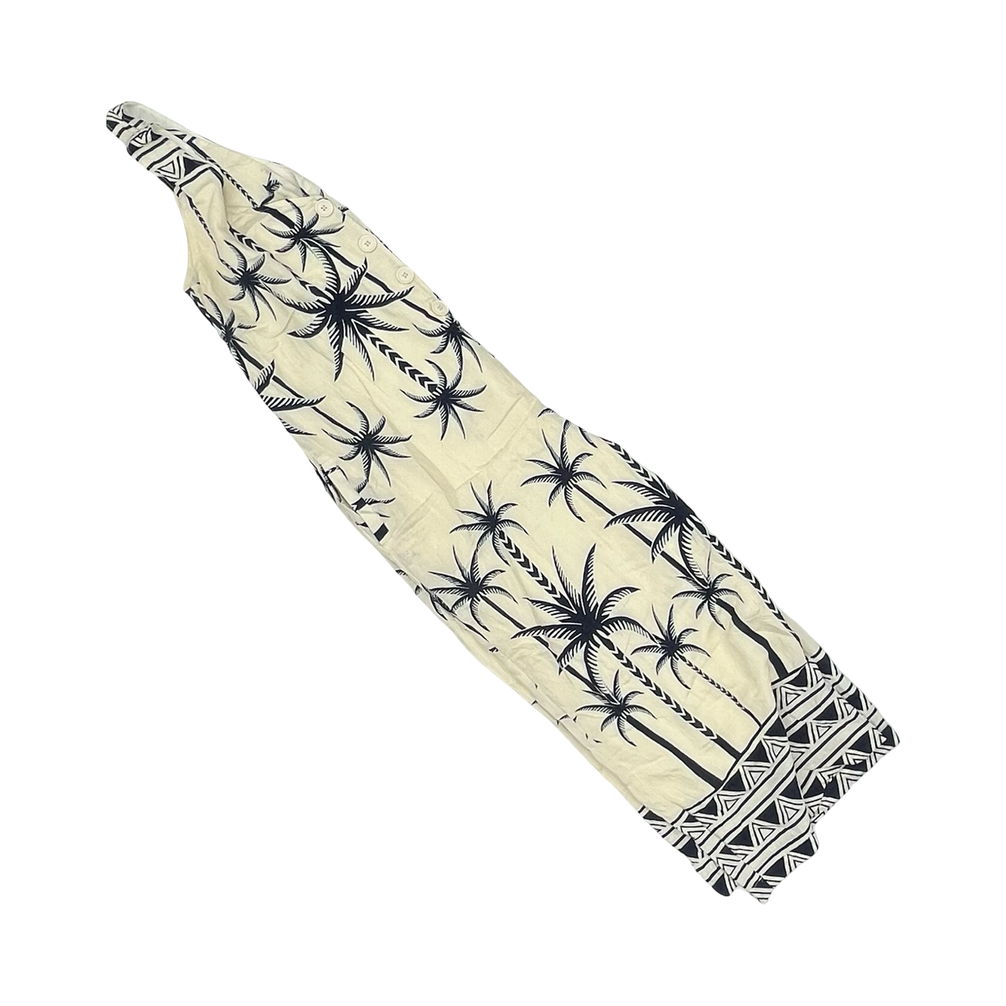 Jumpsuit By Fashion Nova In Blue & Cream, Size:1X