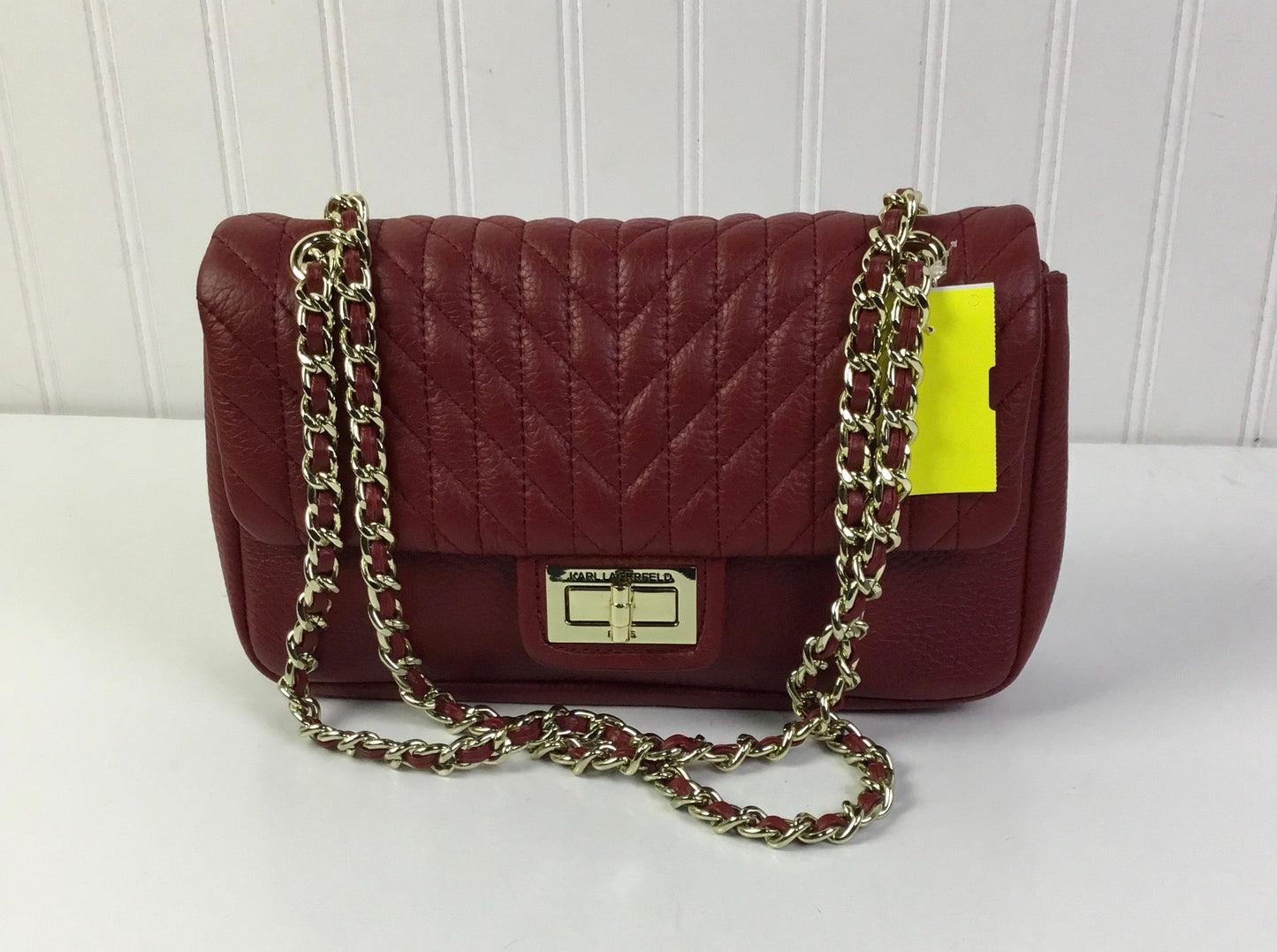 Handbag Designer By Karl Lagerfeld In Red, Size:Small