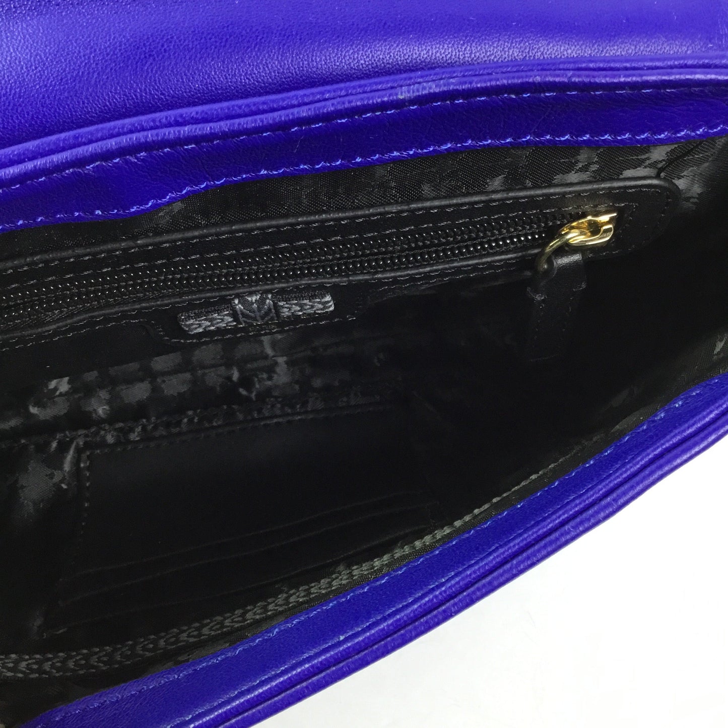 Handbag Designer By Karl Lagerfeld In Blue, Size:Small