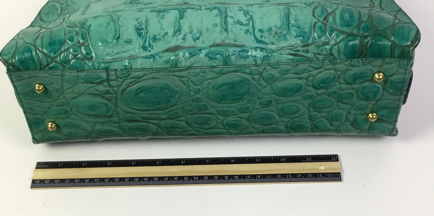 Handbag Designer By Brahmin In Green, Size:Large