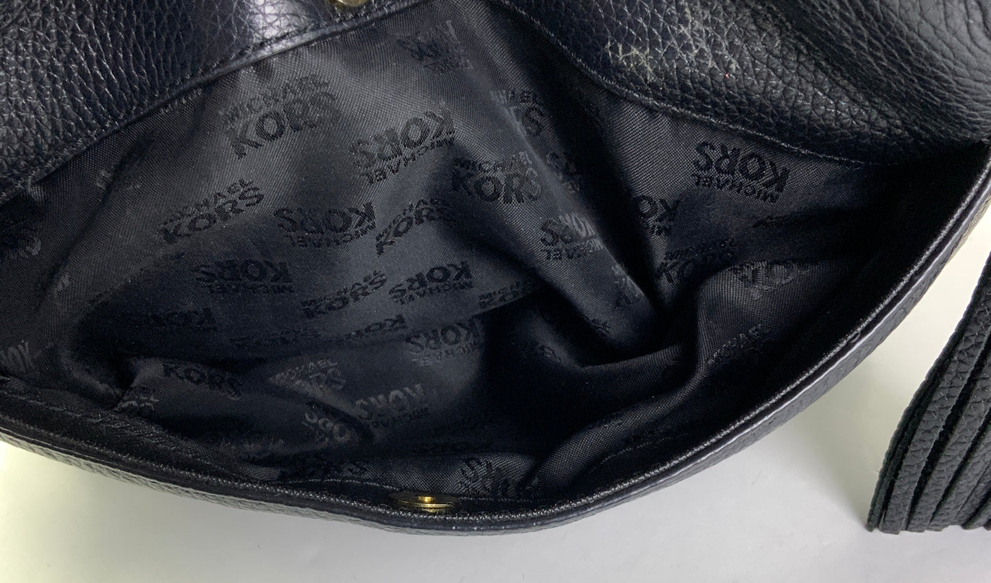 Handbag Designer By Michael Kors In Black, Size:Medium