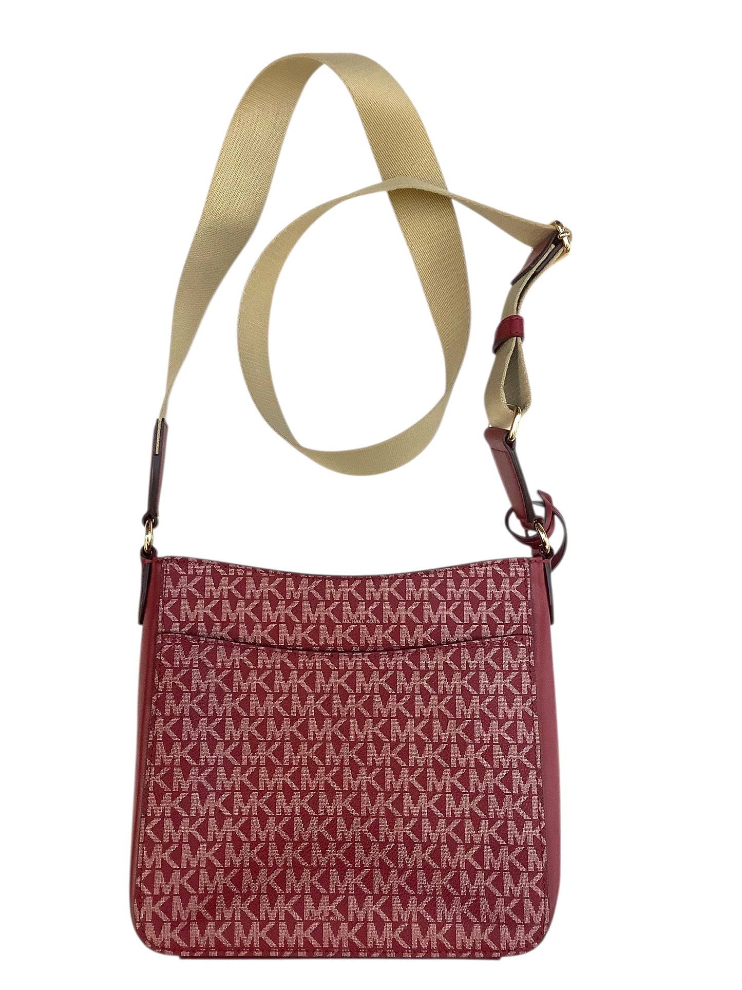Crossbody Designer By Michael Kors In Red, Size:Medium