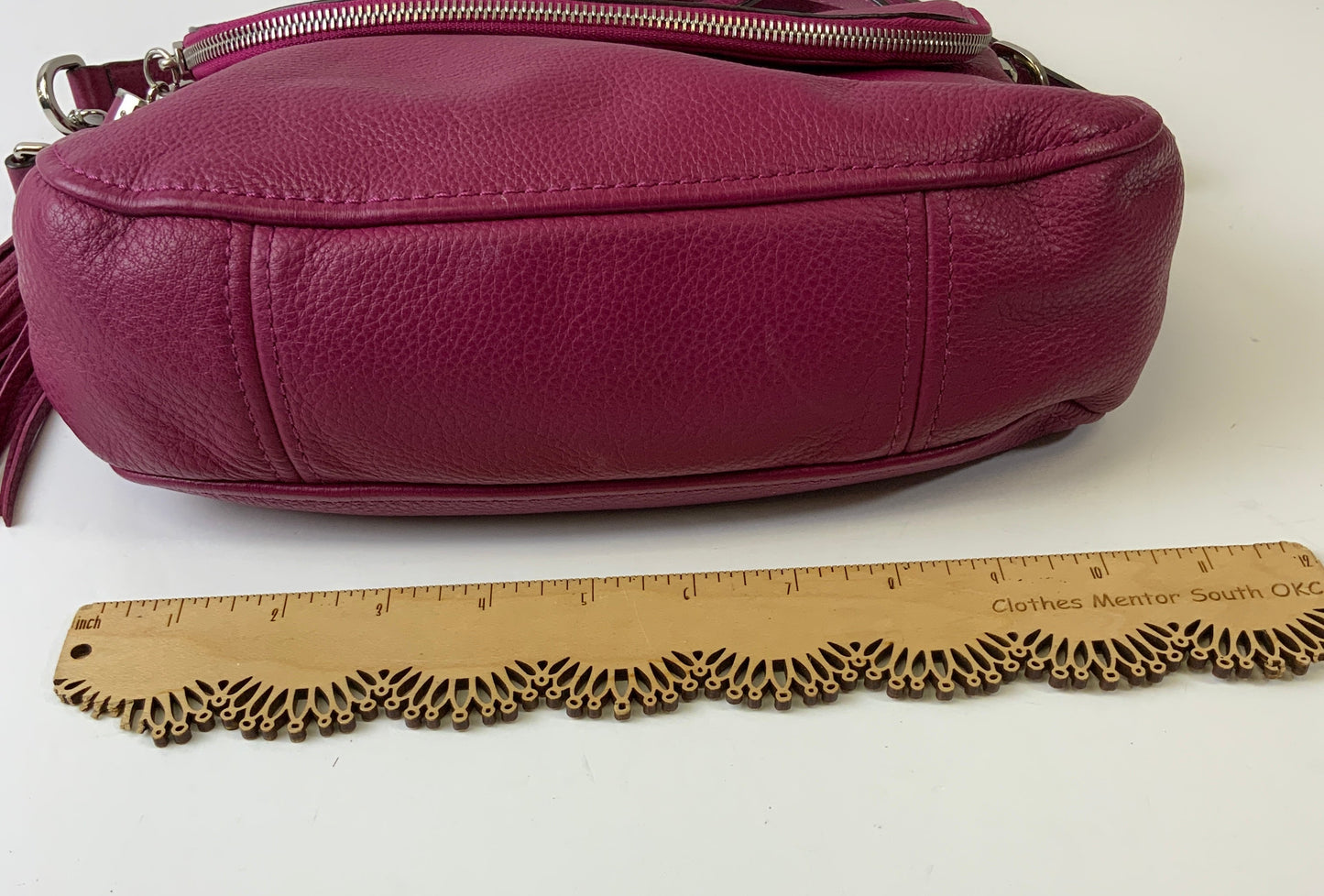 Handbag Designer By Michael Kors In Purple, Size:Medium