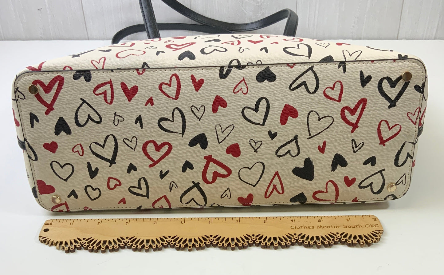 Handbag Designer By Kate Spade In Black & Cream, Size:Large