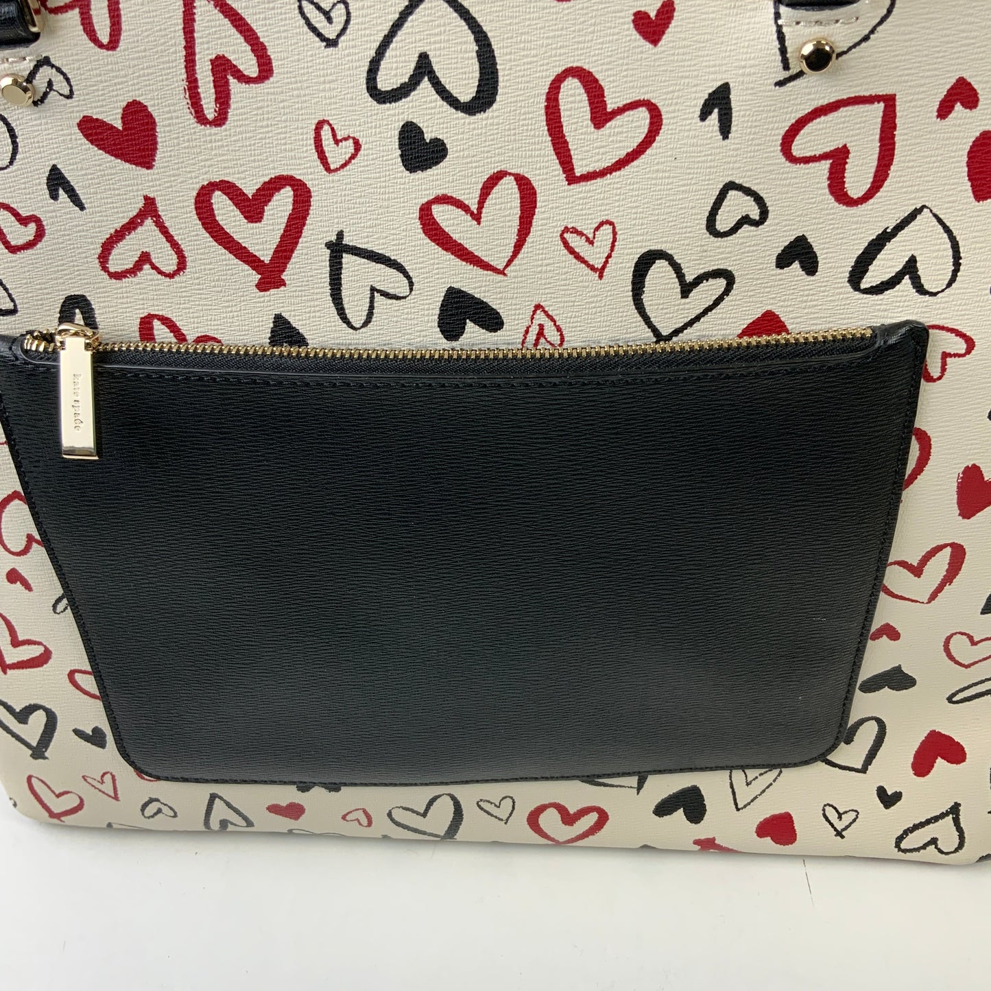 Handbag Designer By Kate Spade In Black & Cream, Size:Large