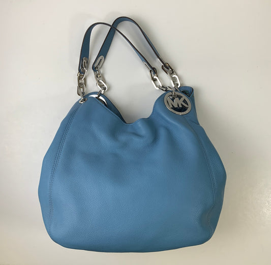 Handbag Designer By Michael Kors In Blue, Size:Medium