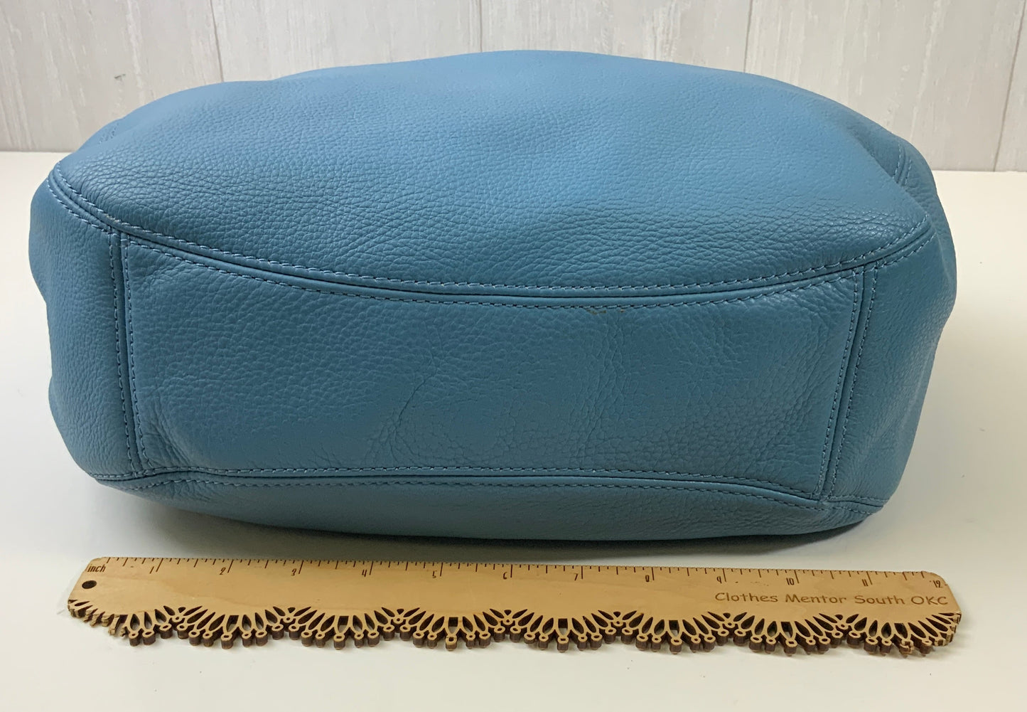 Handbag Designer By Michael Kors In Blue, Size:Medium