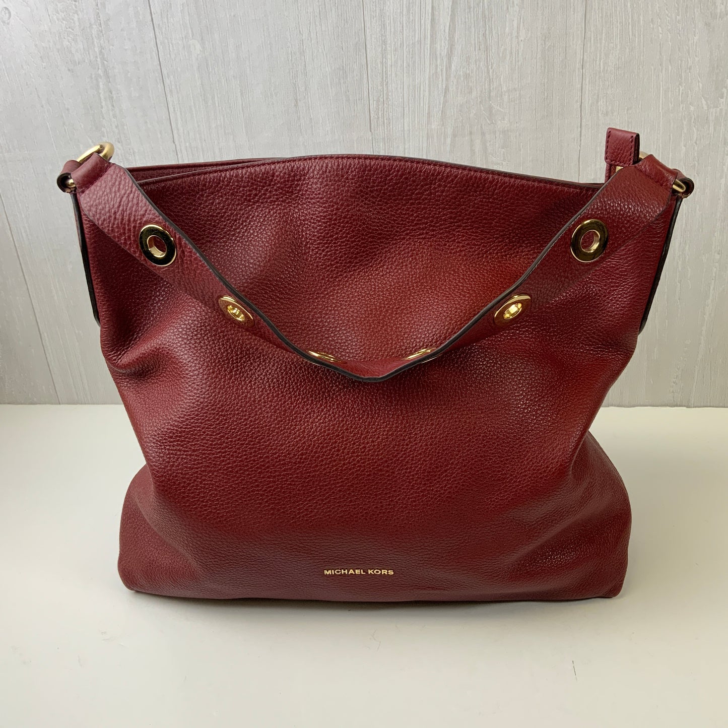 Handbag Designer By Michael Kors In Red, Size:Large
