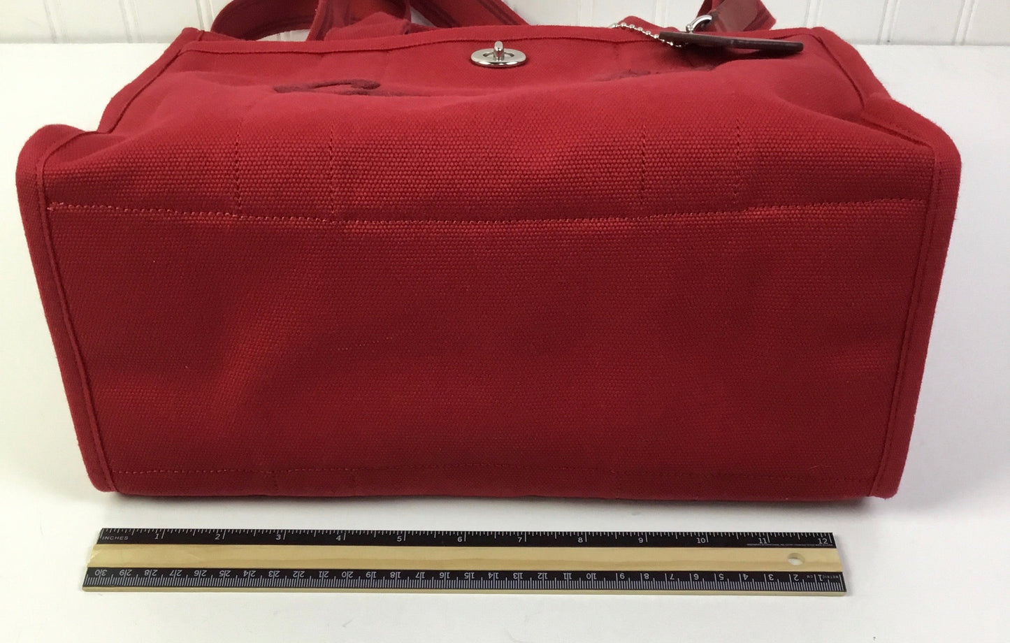 Handbag Designer By Coach In Red, Size:Medium