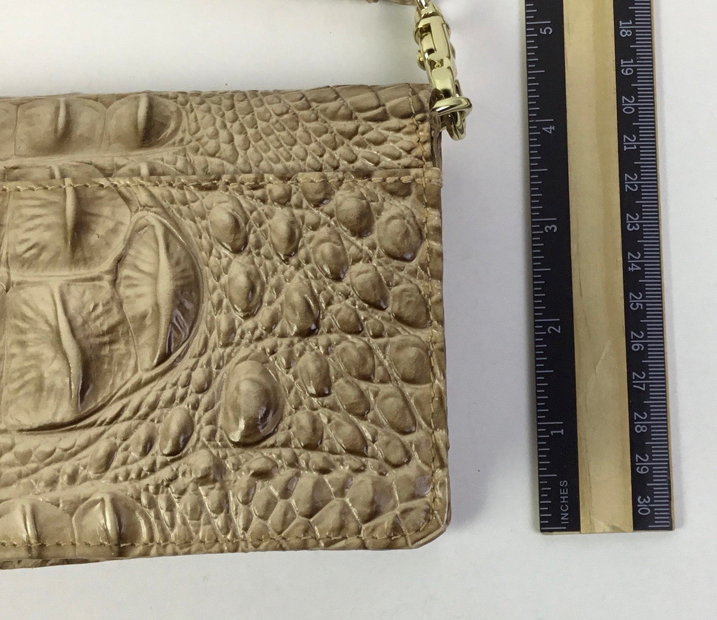 Crossbody Designer By Brahmin In Tan, Size:Small